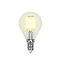 Диммируемая светодиодная лампа Uniel Air шар LED 5W G45 E14 (прозрачная) 4000K