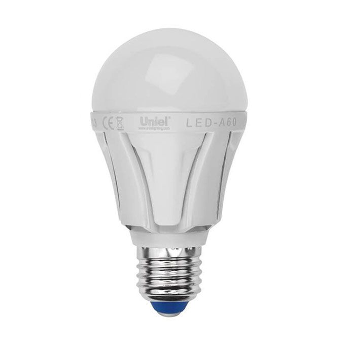 Светодиодная лампа Uniel Palazzo в форме шара LED 9W A60 E27 (матовая) 
4500K